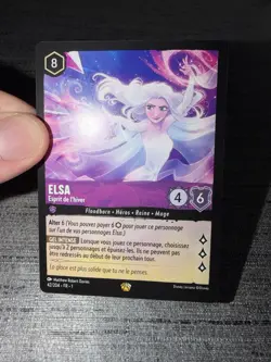 Carte Lorcana Disney TCG Elsa 42/204 Legendaire Chapitre 1 Francais Exc - Image 3