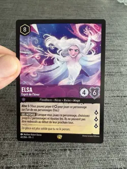 Carte Lorcana Disney TCG Elsa 42/204 Legendaire Chapitre 1 Francais Exc - Image 5