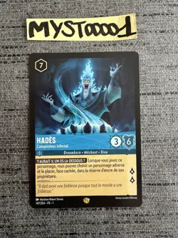 Carte Lorcana Disney TCG Hades 147/204 Legendaire Chapitre 1 Francais Exc - Image 1