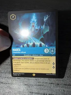 Carte Lorcana Disney TCG Hades 147/204 Legendaire Chapitre 1 Francais Exc - Image 3