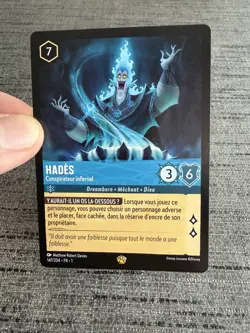 Carte Lorcana Disney TCG Hades 147/204 Legendaire Chapitre 1 Francais Exc - Image 5