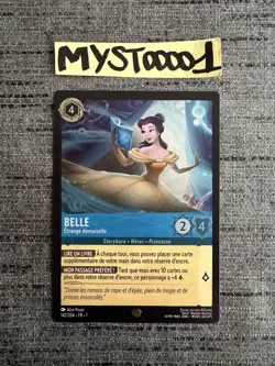 Carte Lorcana Disney TCG Belle 142/204 FOIL Legendaire Chapitre 1 Francais Exc - Image 1
