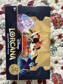 Disney Lorcana The First Chapter Booster Box English New Sealed w/ acrylic case - Image 2