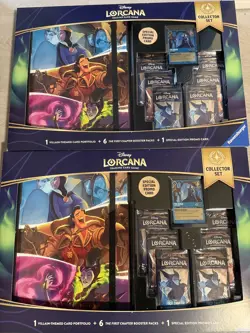 Disney Lorcana First Chapter Collector Set Bundle Sealed 2X - Image 1