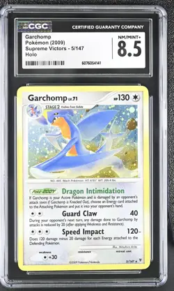 CGC 8.5 Garchomp 2009 Supreme Victors 5/147 Holo Pokemon Card - Image 1