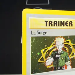 LP LT Surge 17/132 Holo Gym Heroes Unlimited Pokemon Trading Card WOTC Vintage - Image 3