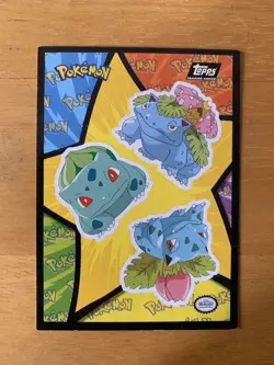 Topps Pokemon Mewtwo Strikes Back The First Movie Topps Black Logo Sticker Card - Image 1