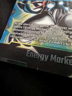 DBS Fusion World 2nd Anniversary Energy Marker Foil Card E-128 SSB Gogeta 🔥 - Image 2
