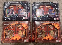 Bandai One Piece Card Game Illustration Box Vol.5 & Vol.6, 4 Count (2 of each) - Image 1