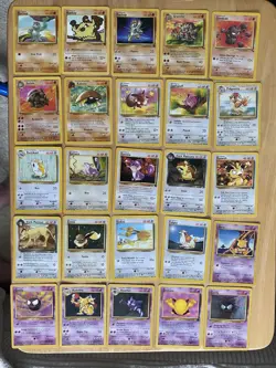 101 Vintage Pokemon Cards No Repeats - Base set, Team Rocket, Fossil, Jungle, GH - Image 4