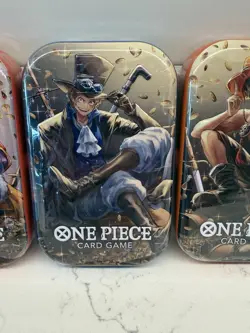 One Piece Card Game Vol.2 Mini Tin Set (3 Artwork Tins) - Brand New / Sealed - Image 3