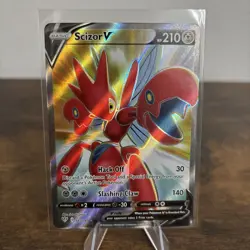 Pokemon TCG Scizor v Darkness Ablaze Holo Ultra Rare Card 183/189 NM/M Condition - Image 1