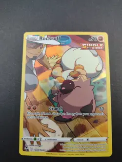 Rockruff - TG07/TG30 - Pokemon Silver Tempest Trainer Gallery Holo Card NM - Image 1