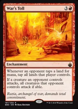 [1x] War's Toll Near Mint, English Battlebond MTG Magic - Image 1