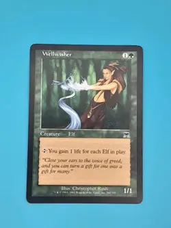 2002 MTG Onslaught Wellwisher #300 NM Magic The Gathering Elf - Image 1