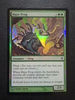 Haze Frog FOIL - NM - Rise Of The Eldrazi - Magic The Gathering Lightly Played - Image 1