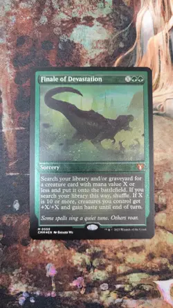 MTG Finale of Devastation FOIL Etched Commander Masters NM/Mint - Image 1