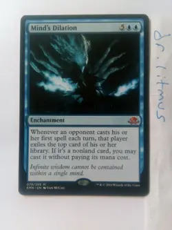 1x Mind's Dilation MTG Eldritch Moon Great Condition - Image 1