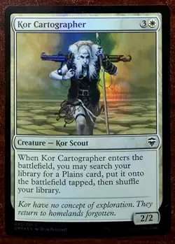 X 1 Kor Cartographer FOIL NM-M Commander Legends 030 MTG Magic The Gathering - Image 1