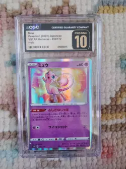 Pokemon Mew Holo 2022 Japanese VSTAR Universe 052/172 CGC 10 Gem Mint - Image 1