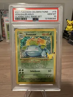 Pokemon Venusaur 15/102 Classic Collection Celebrations PSA 10 - Image 1