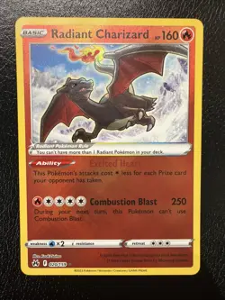 Radiant Charizard 020/159 (NM) - Crown Zenith - Radiant Rare -Pokemon TCG - Image 1