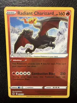 Radiant Charizard 020/159 (NM) - Crown Zenith - Radiant Rare -Pokemon TCG - Image 3