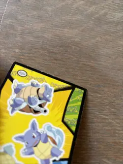 TOPPS MOVIE 1999 POKEMON BLASTOISE SQUIRTLE WARTORTLE RARE MINT TRIO STICKER NNO - Image 4