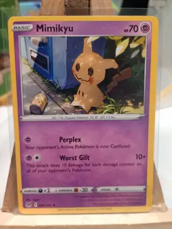 Mimikyu 080/196 Lost Origin Regular Finish Pokemon Card 3 - Image 1