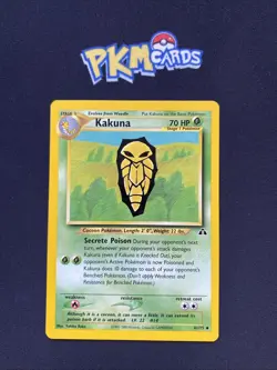 Pokemon TCG Kakuna Neo Discovery 41/75 Regular LP. - Image 1