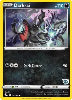 Darkrai - (Eevee Stamped) Promo Battle Academy 2022 167/264 NM English Pokemon - Image 1