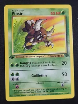 Tcg Pokemon Pinsir 25/64 1st Edition Jungle Set Non Holo Rare LP - Image 1