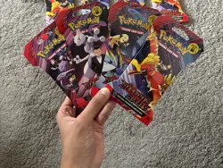 Pokemon Tcg Destined Rivals Sleeved Booster PACK Art Set X4 Packs SEALED - Image 2