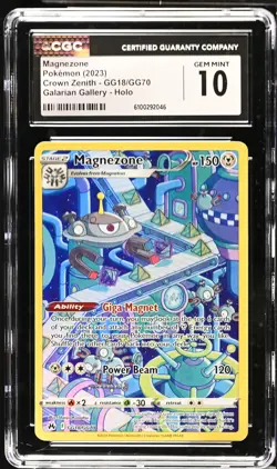 MAGNEZONE Crown Zenith Holo Trainer Gallery #GG18 CGC 10 Pokemon [Nostalgium] - Image 1