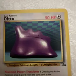 Pokemon TCG Ditto Fossil 18 Regular Unlimited Rare - Image 2