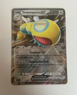 Pokemon TCG Dudunsparce EX 121/159 Sv09: Journey Together Holo Double Rare Card - Image 2