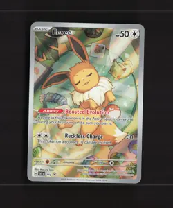 Eevee SVP 173 Scarlet & Violet Full Art Black Star Promo Holo Pokemon Card NM - Image 1