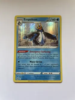 💥 Empoleon 037/172 Holo Rare Brilliant Stars Pokemon Card - Image 1