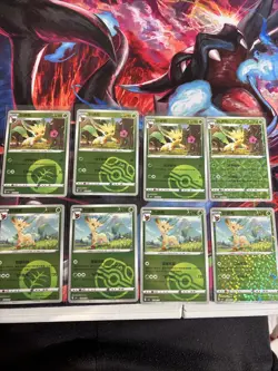 Pokemon TCG Chinese Exclusive Eevee Gem Pack Vol.2 CBB2C Leafeon Lot Of 8 Cards - Image 1