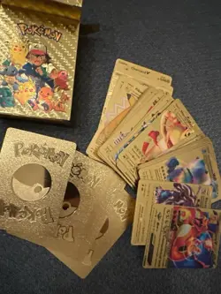 Pokemon Gold Foil MULTI PACK TCG GX Vmax GX Card Charizard 55pcs - Novelty Item - Image 1