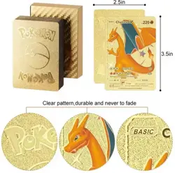 Pokemon Gold Foil MULTI PACK TCG GX Vmax GX Card Charizard 55pcs - Novelty Item - Image 2