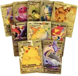 Pokemon Gold Foil MULTI PACK TCG GX Vmax GX Card Charizard 55pcs - Novelty Item - Image 3