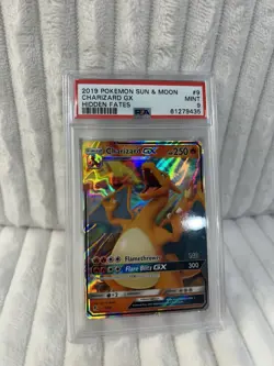 pokemon cards Graded psa 9 Charizard Gx Sun And Moon Vintage 2019 - Image 5