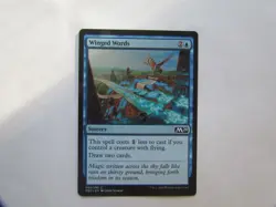 Winged Words x4 4x, M20 Blue MTG common - Image 2