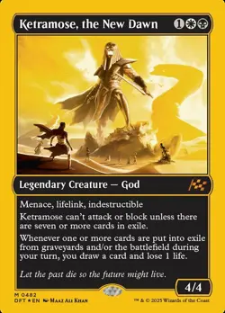MTG Ketramose, the New Dawn - First-Place Foil, NM-Mint, English Aetherdrift - Image 1
