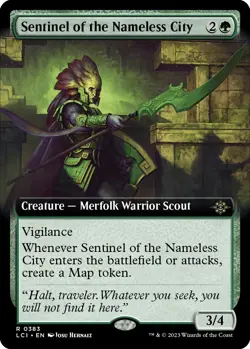 Foil - Sentinel of the Nameless City (Extended Art) - 383 / NM / English MTG - Image 1