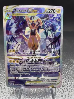 Pokemon TCG Zeraora Vstar GG43/GG70 Crown Zenith Galarian Gallery NM - Image 1