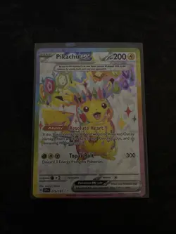 Pokemon TCG Surging Sparks Pikachu EX 219/191 Full Art Ultra Rare - Image 1