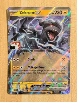 Zekrom ex 034/086 NM STAMPED BLK [Play! Pokemon Prize Pack Series 8] - Image 1