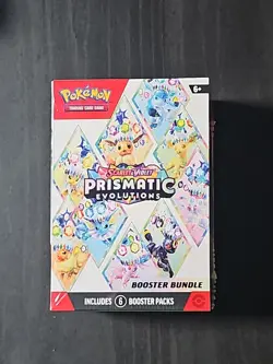 Pokemon TCG Prismatic Evolutions Booster Bundle 6 Packs Factory Sealed NEW - Image 1